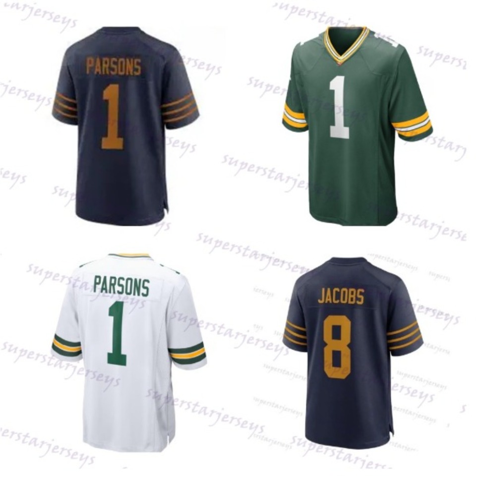 1 Micah Parsons Love Josh Jacobs Xavier McKinney Lukas Van Ness Kenny Clark Evan Williams Dontayvion Wicks Walker Romeo Doubs Matthew Football Jersey