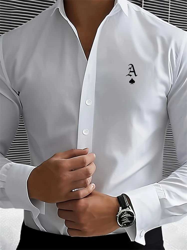 New Fashion Solid Color Mens Professional Shirt Temperament Buttons Shirt Longsleeved Lapel Casual Comfortable Spring Clothing X250903