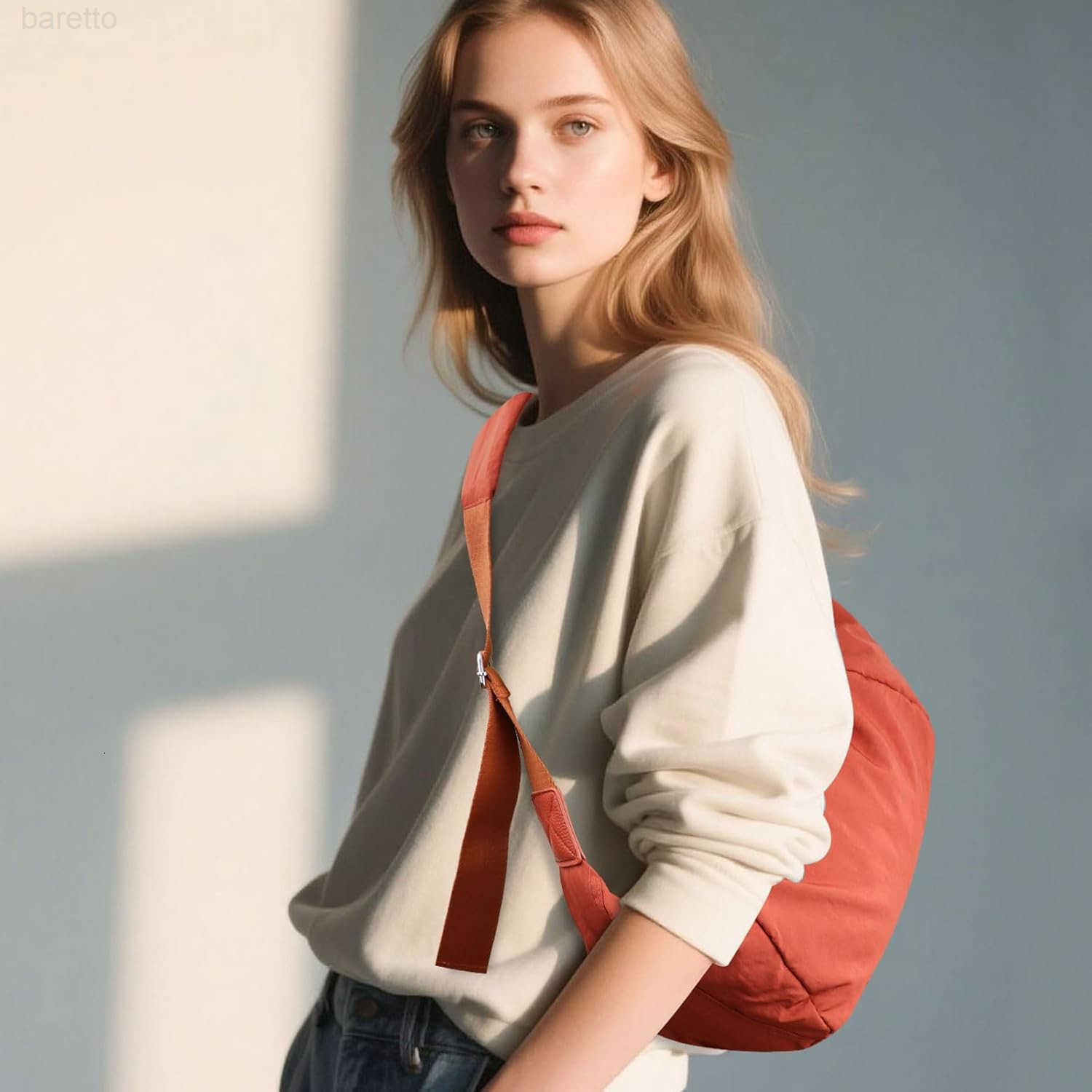 Sling Bag Crossbody Bags for Women with Adjustable Shoulder Strap Crescent Bag with Long Shoulder Strap M250903