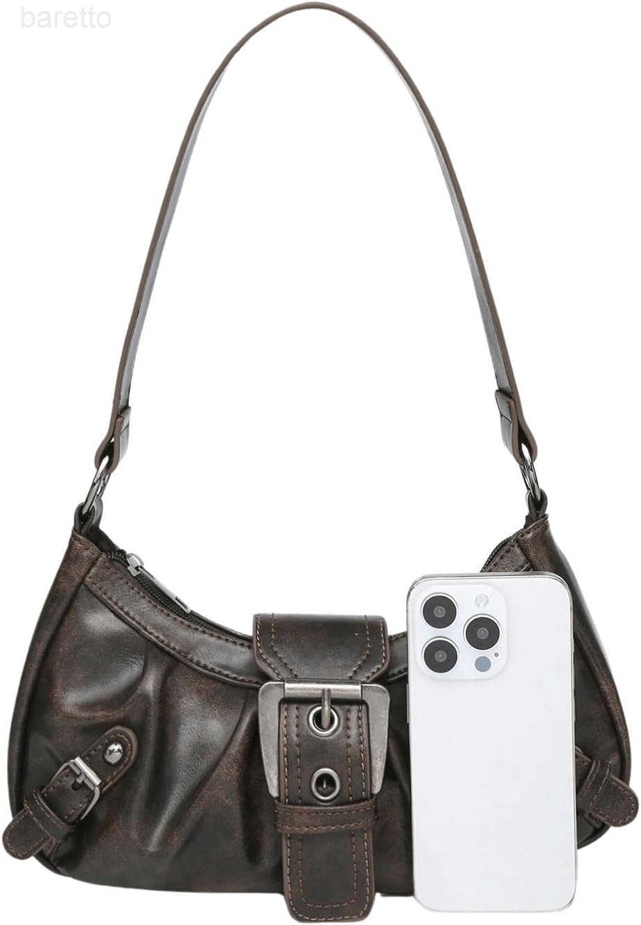 Womens Y2k Purse Goth Handbag Punk Hobo Shoulder Bag Clutch Purses Bags M250903