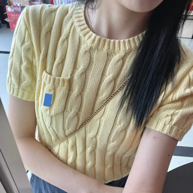 polo sweater designer women sweater top winter new long sleeve vintage twist knitted sweaters womens pink sweaters baggy knitwear pullover jumper female clothing