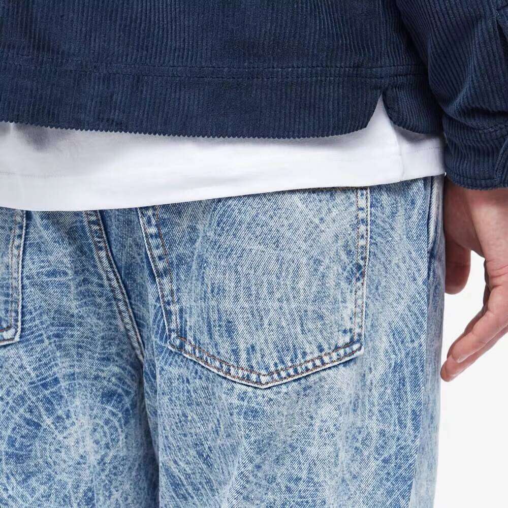 Men's Fashion Jeans Straight-Leg Denim Pants Laser Spider Engraving Winter Clothing Manufacturer