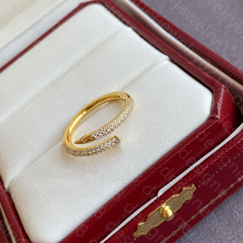 ring designer rings for women men top quality nail ring 18k gold stainless steel couple rings christmas valentine's day gift good