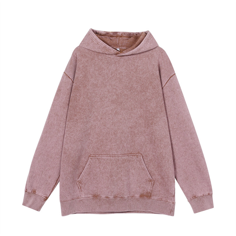 Vintage Washed Oversized Hoodie - Unisex Retro Streetwear Sweatshirt with Kangaroo Pocket Customizable Logo Hoodie & Crewneck with Multiple Colors Hoo