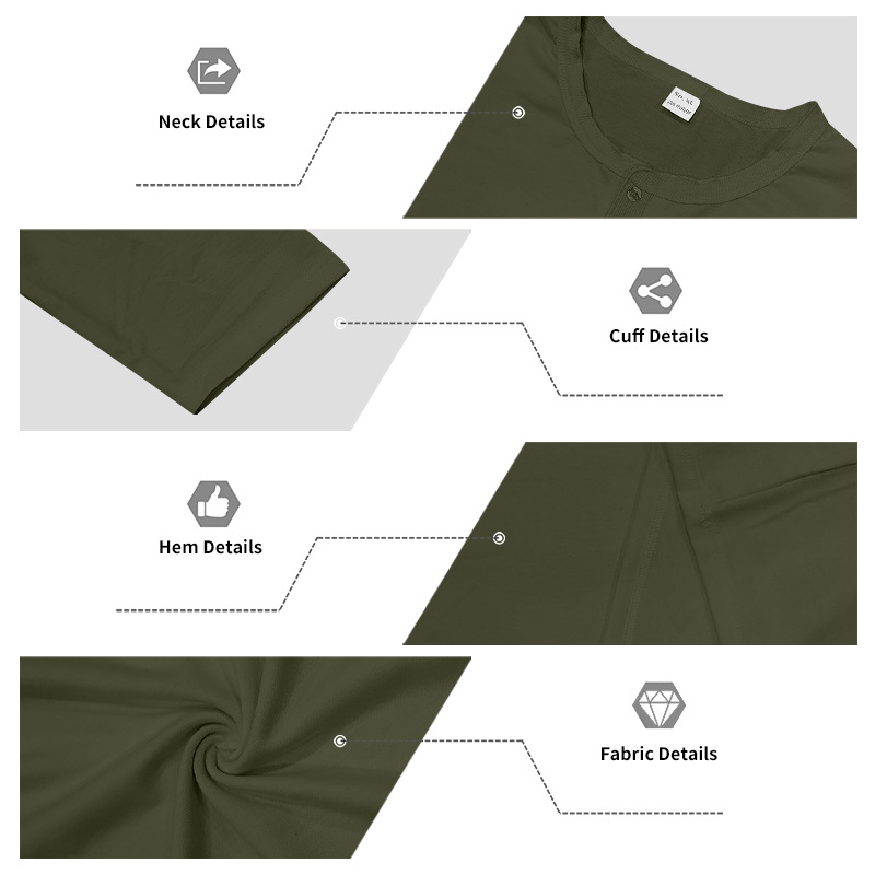 2025 Vintage Mens Henley Shirts Men Cotton Long Sleeve T Shirt Hip Hop Punk Knight Tops Oversized Tee Shirt Man Clothing European size: S-3XL