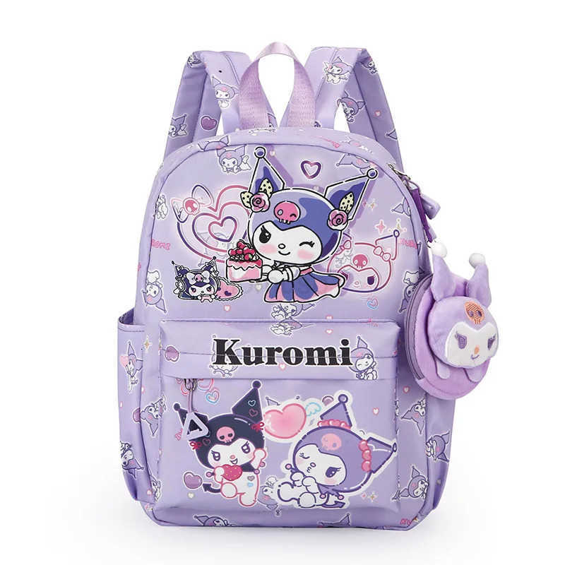 Sanrio Hello Kitty Kuromi Girls Backpack Cute Cartoon School Bag for Children Lightweight Durable Kids Backpack L250930
