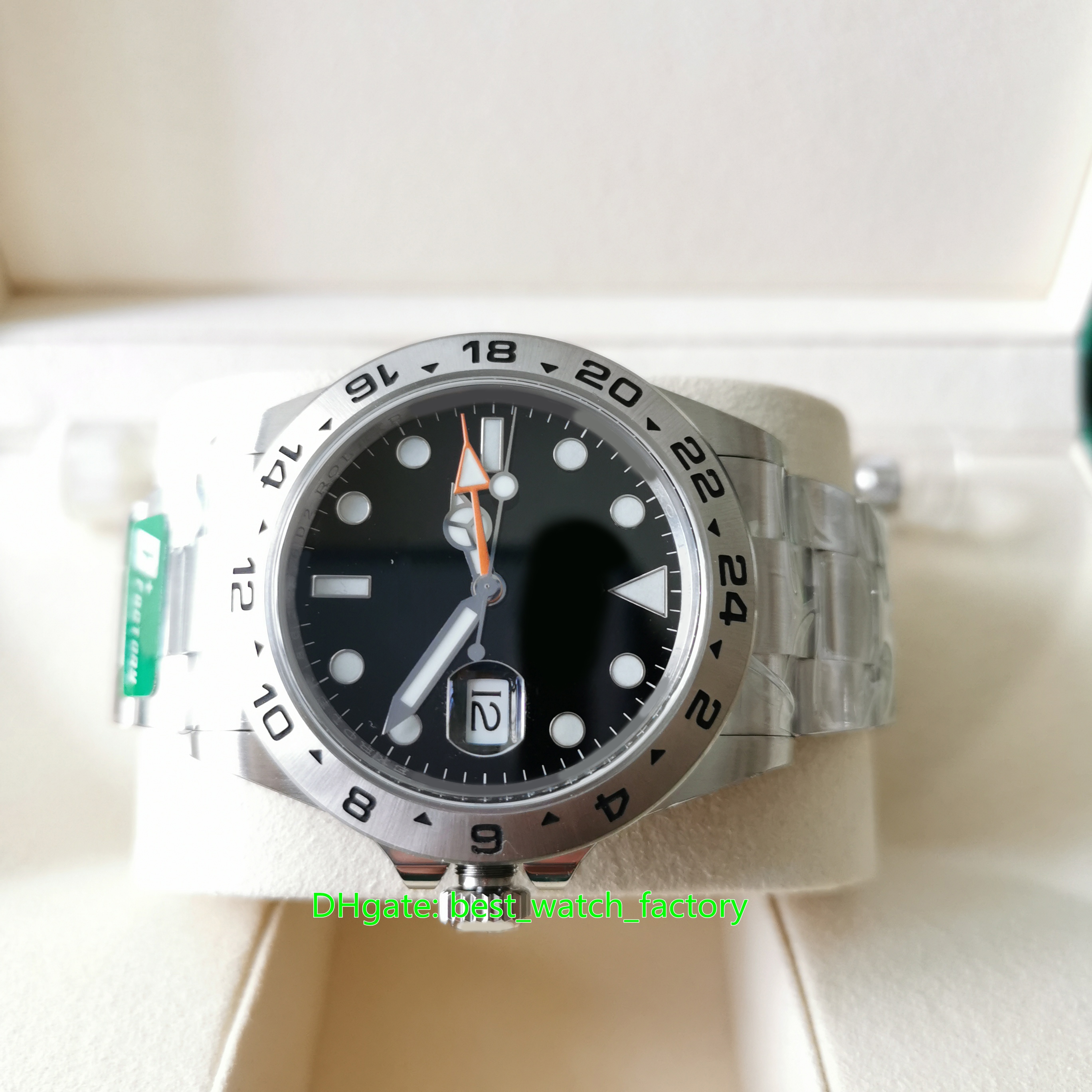 C+ Factory Mens Watch Super Quality 42mm 216570 GMT 904L Steel LumiNova Sapphire Watches Power Reserve CAL.3285 Movement Mechanical Automatic Men'