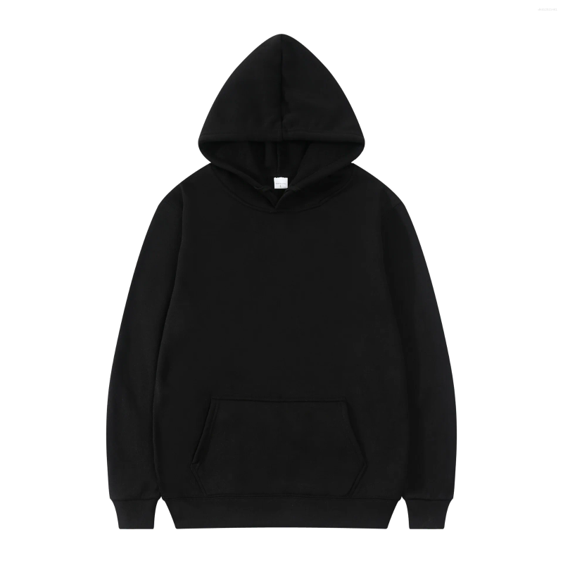 Men's Hoodies Fashion Women Pullover Spring Autumn Casual Hoodie Sweatshirts Solid Color Oversize Black Sweatshirt F