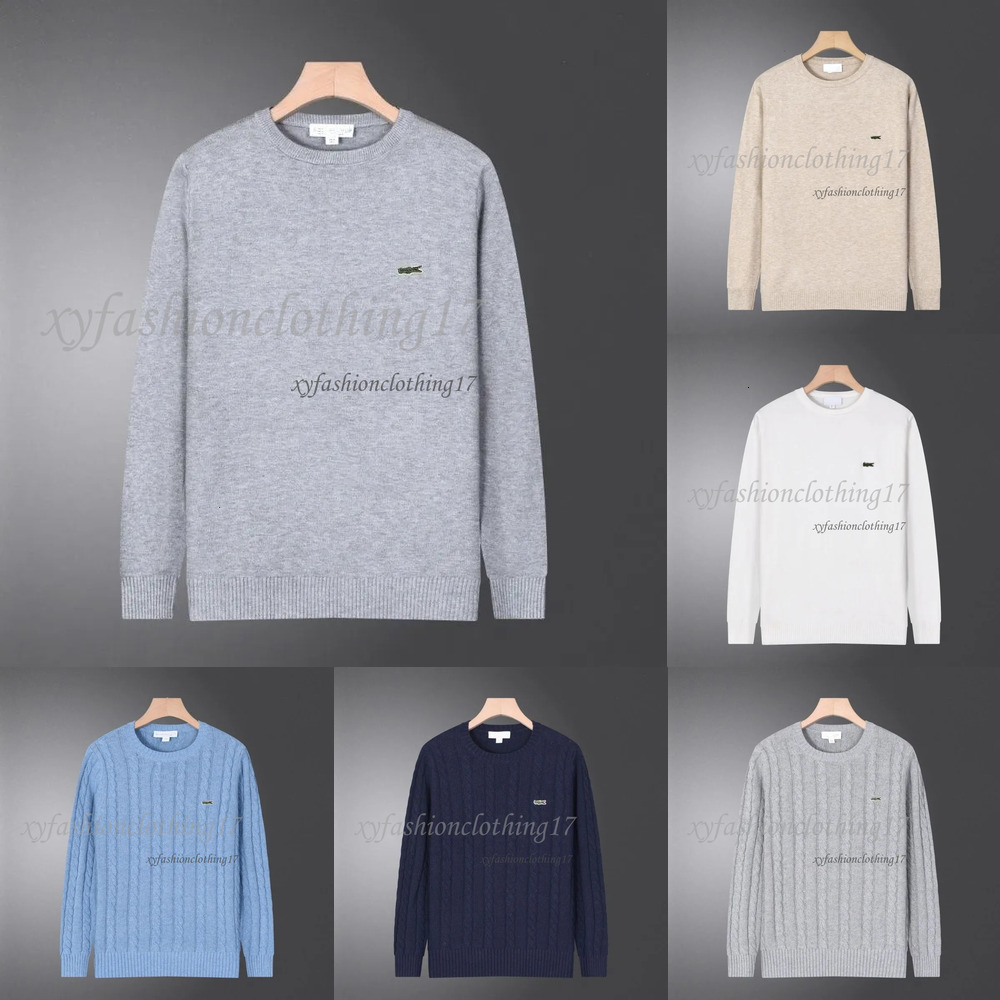 sweater men quarter zip up designer knit sweaters mens pullover half zipper luxury casual crocodile jumper autumn wool women hoodie chandail cardigan pull 9c