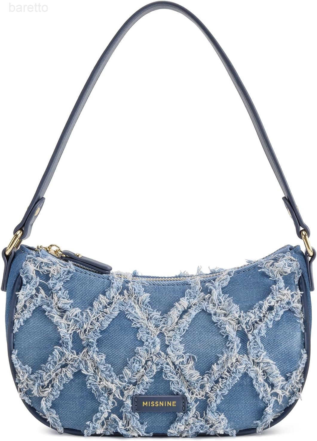 Shoulder Bag for Women Small Purse Trendy Clutch Hobo Bag Vegan Leather Mini Handbag with Zipper Closure M250903