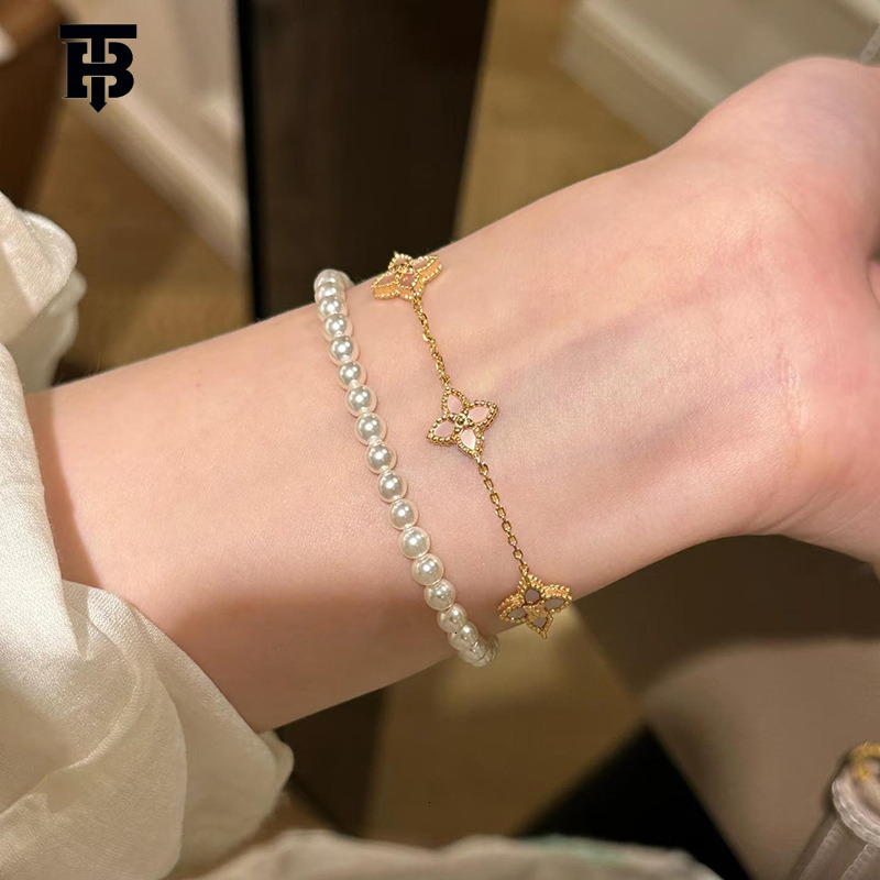 TB BHULAMTE Lady French Mother-of-pearl Pendant A Light Luxury High-end Bracelet, Fashionable Versatile And Elegant Jewelry Niche Z260313