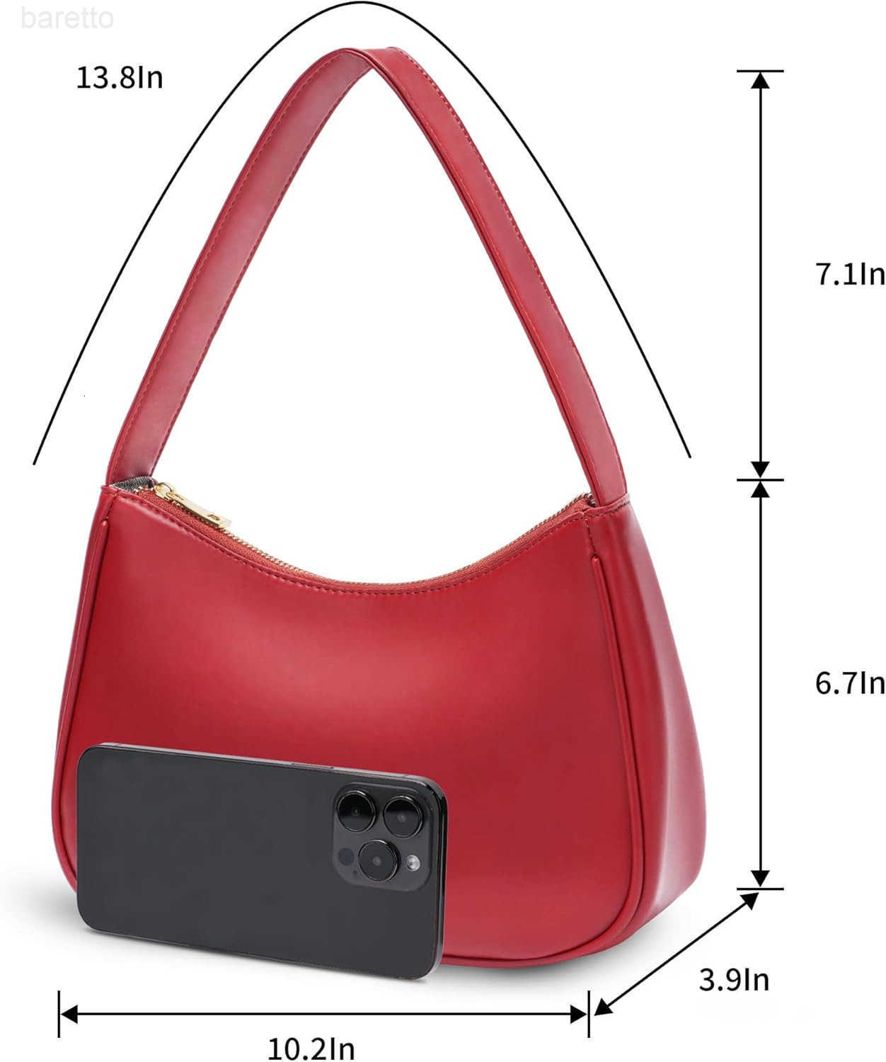 Womens Shoulder Bags Small Hobo Tote Elegant Clutch Purse with Zipper Closure M250903