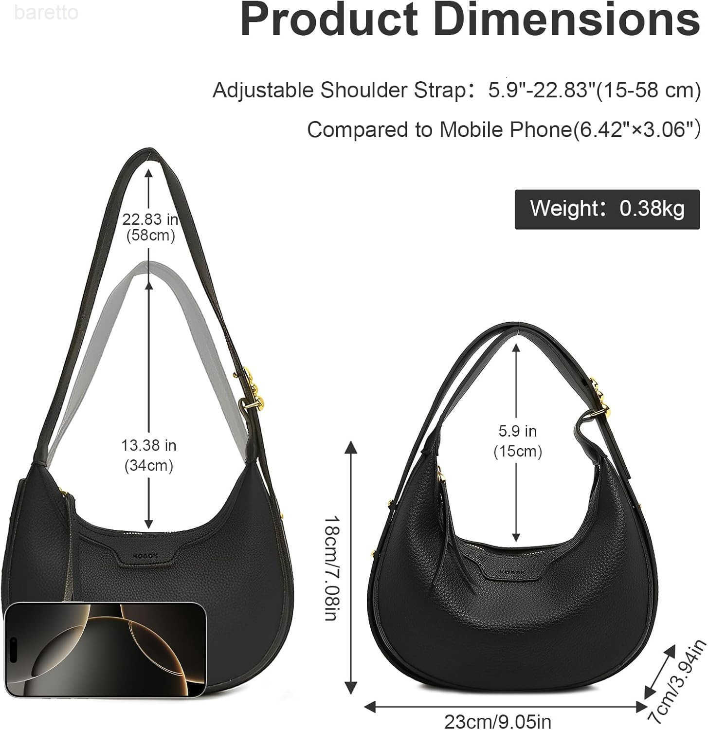 Leather Crescent Shoulder Bag for Women Crossbody Handbag Saddle Bag Chic Satchel Purse M250903