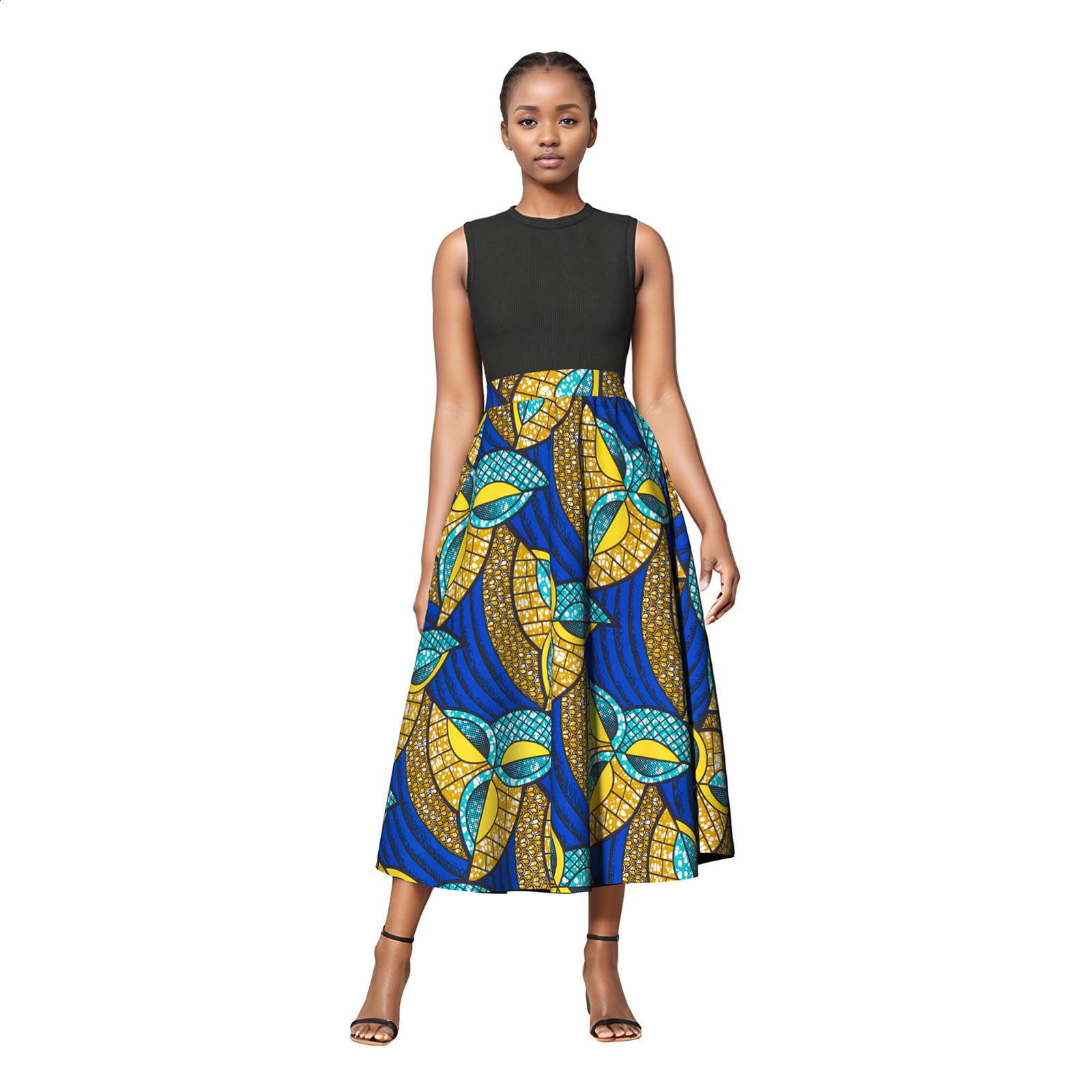 VODA Summer Retro Womens Floral Printed Bohemian Dress Set Short Sleeve Ruffle 2-piece Casual Top Long Skirt Set 250109
