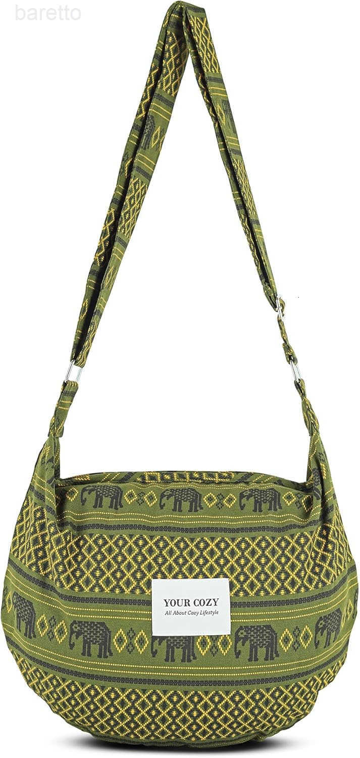 Crescent Crossbody Bag for Women Boho Sling Purse with Zipper Lightweight Hobo Messenger Shoulder Bag M250903