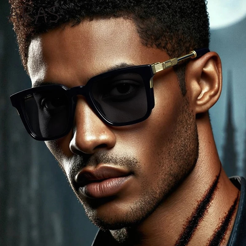 Polarized Classic Square Sunglasses Men 2025 Steampunk Driving Sun Glasses For Male Vintage Eyewear UV400 Shades 250903