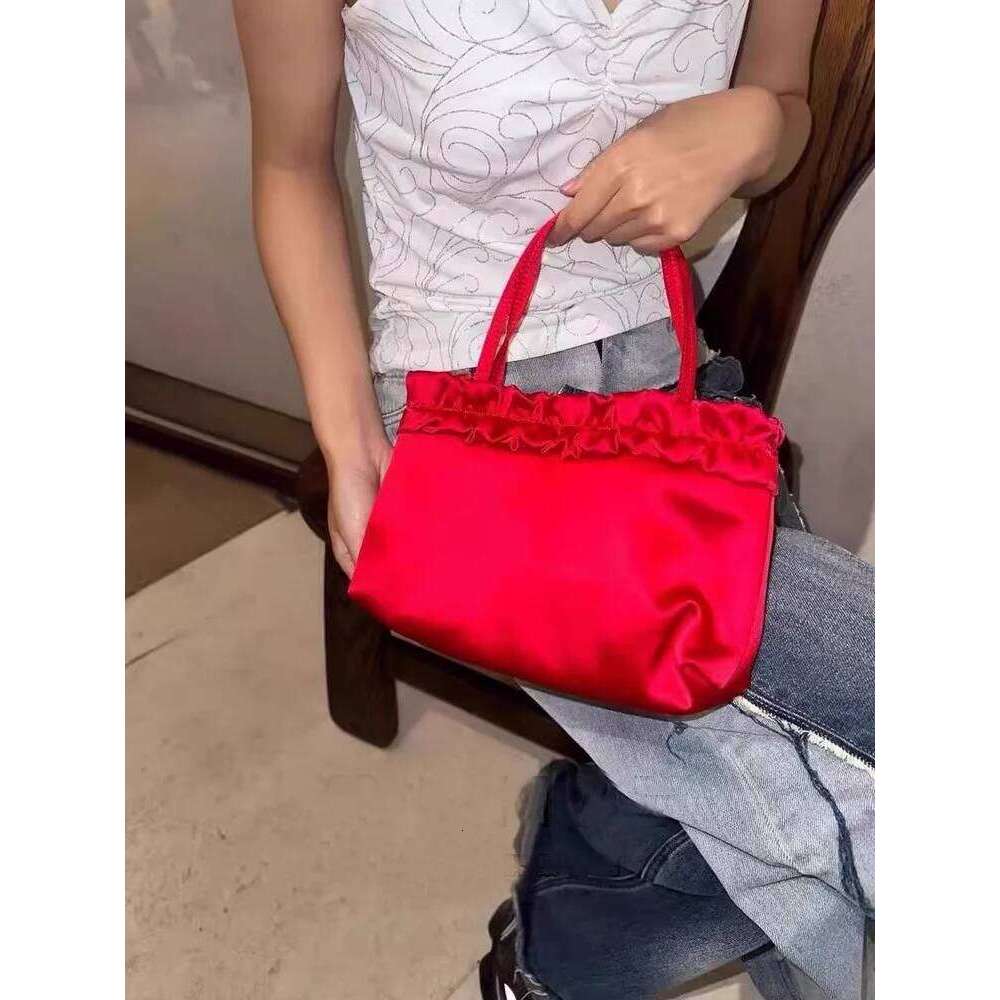 Fashion Wrinkle Women Shoulder Bag Tote Female Silk Satin Evening Prom Purse Handbag