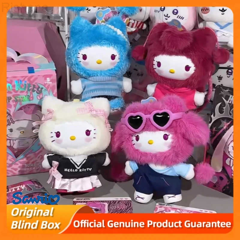 Sanrio New Genuine Hellokitty Pop Star Series Blind Box Trendy Toys Kawai Vinyl Plush Bag Pendant Collect Dolls Mystery Box Gift L250903