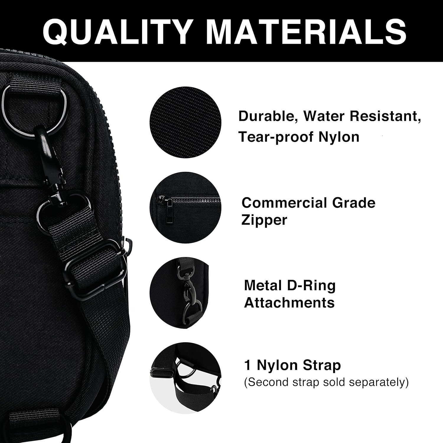 Crossbody Bag Sling Purse for Women Men Girls Travel Multi Position Fanny Back PackW250903