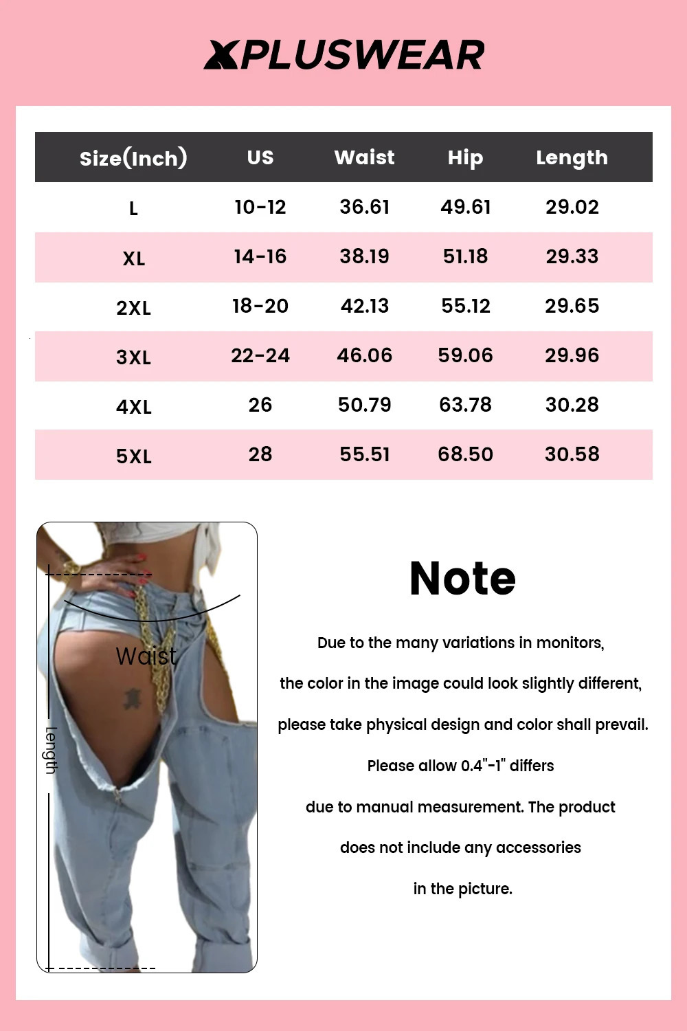 Plus Size Party Blue Casual Cut Out Denim Jeans 250823Z