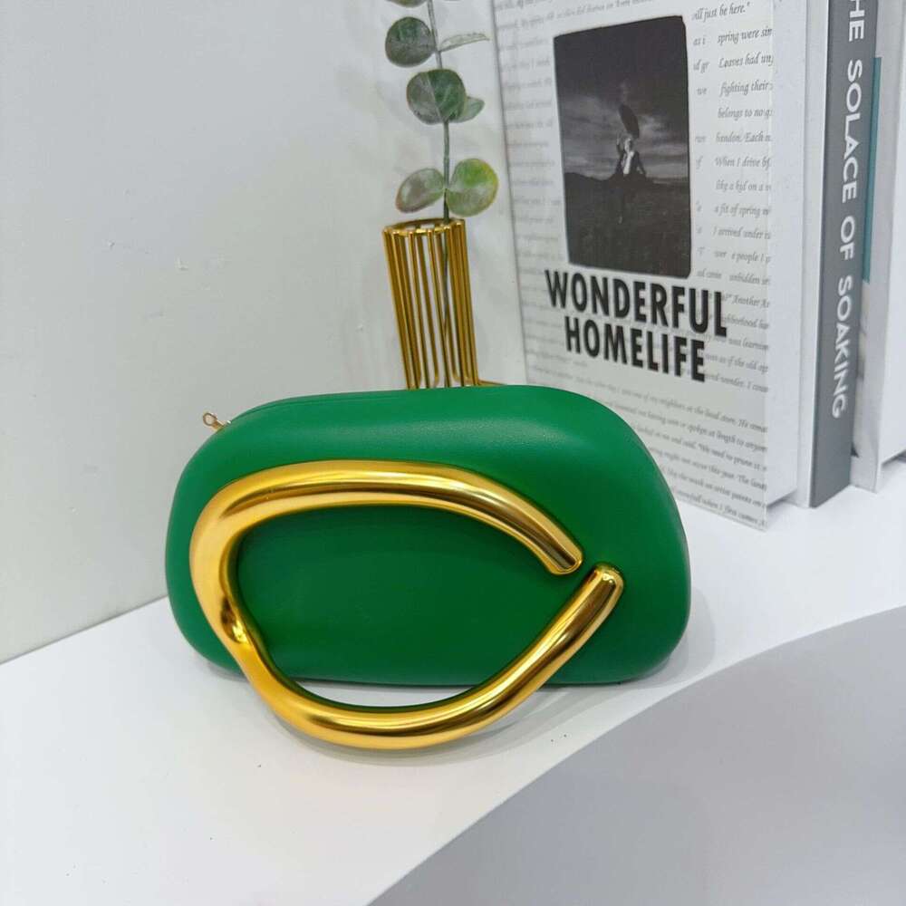 DHgargets Evening Bag Unique Trendy Purse for Women 2025 Vegan Leather Handbag Acrylic Clutch Box