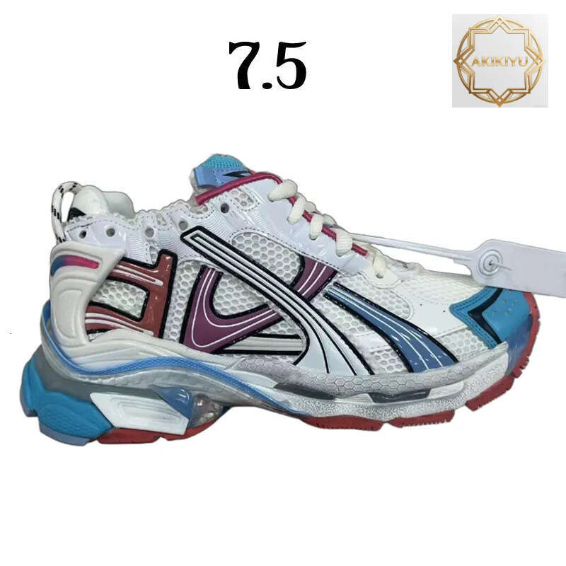 AKIKIYU Designer Casual Shoes Runner 7.0 7.5 Track 3.0 Men Women Paris Triple White Black Pink Grey Beige Sneakers Gomma Leather Nylon Printed Platfor
