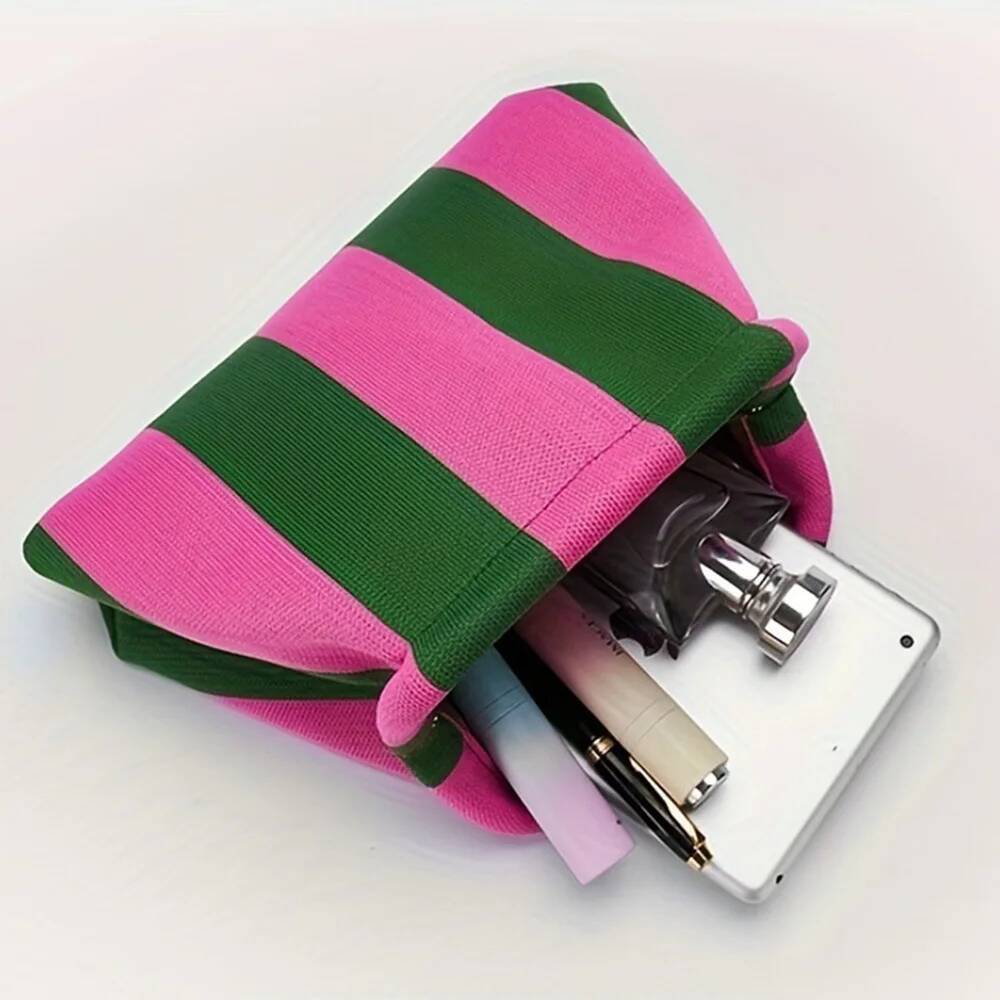 Luxury Handbag Summer Beach For Women Woven Crochet Handbags Purses Knitting Dumpling Clutch Ruched Cute Cloud Casual Colorblock Bag Handbag