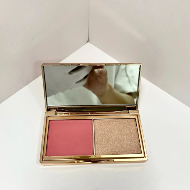 New Product Limited Blush 2 Color 7.5g Blush Highlighter Disk for skin Beauty improving complexion and contouring