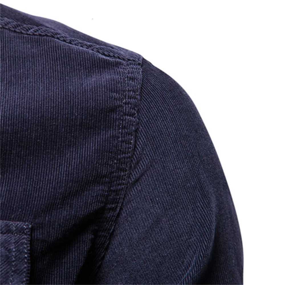 2021 New Single Breasted 100 Cotton Mens Shirt Business Casual Fashion Solid Color Corduroy Men Shirts Autumn Slim Shirt Men X250903