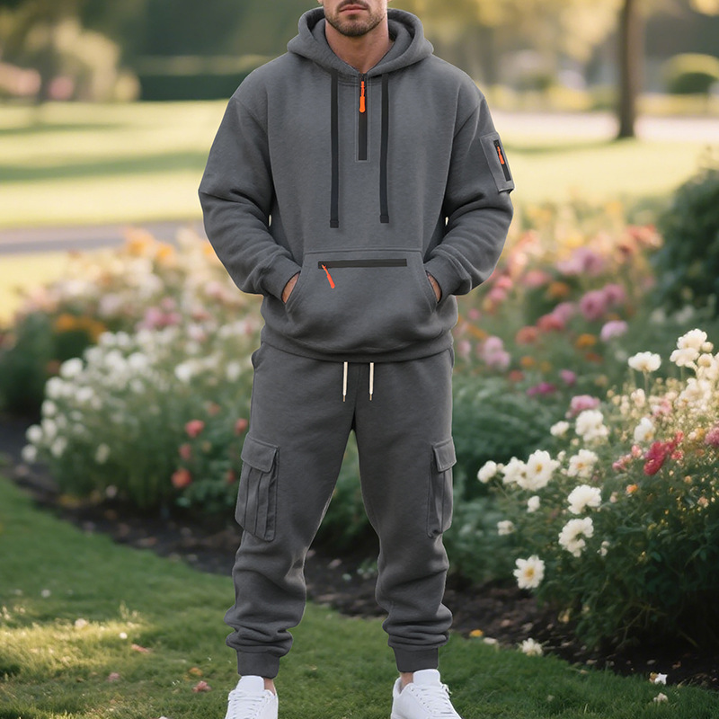 Mens Tracksuits 2 Piece Long Sleeve Athletic Full Zip Sweatsuits Jogging Suit Set Casual Outdoor Streetwear Sport Tracksuit Set R250903