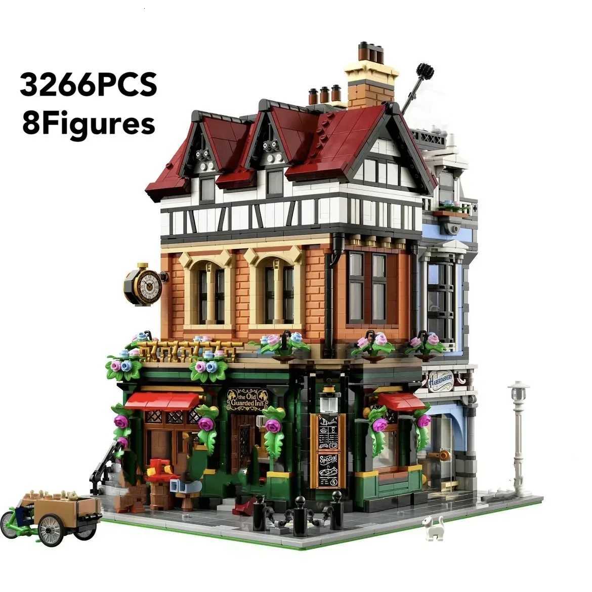 2025 NEW Tudor Corner Modular Building Blocks Creative Expert Street Views Bricks Toy for Kids Adult Christmas Gifts 3266pcsXJ250903