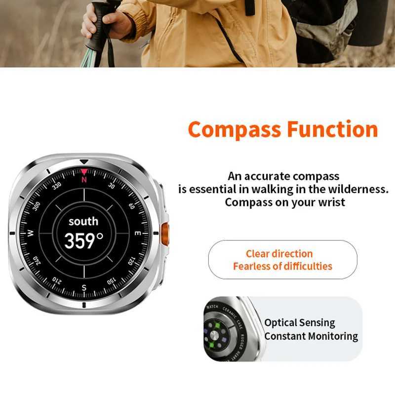 2025 Vwar Watch 7 Ultra 47mm Smart Watch IP68 Waterproof etooth Call Compass Smartwatch for Men Women 143 AMOLED SnXJ250903
