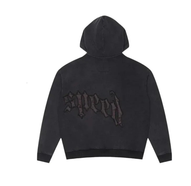 Y2k Retro Zipper Hoodie and Sweatpants 2piece Set Washed Cotton Men Women Tracksuit Gothic Letter Loose Sweatshirt Jogger Suit 250903