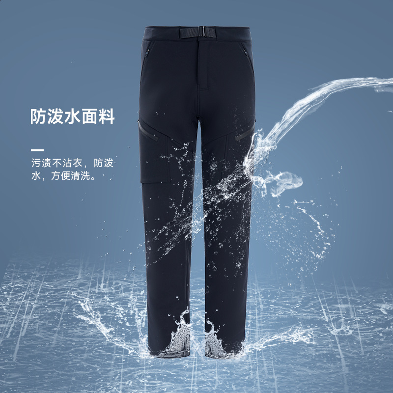 MAGCOMSEN Womens Fleece Lined Pants Winter Hiking Cargo Pants Snow Ski Trousers Waterproof Ripstoped Warm Softshell Pants 240816