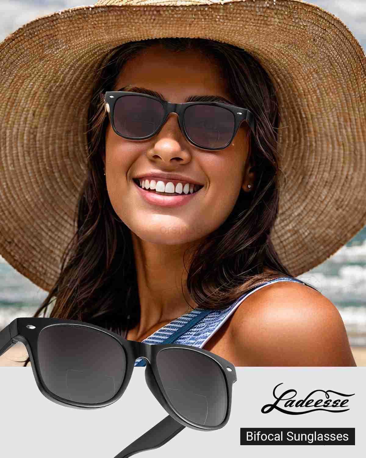 3 Pack Bifocal Reading Sunglasses for Women UV400 Sun Readers Glasses Spring Hinge Outdoor SunglassesW250903