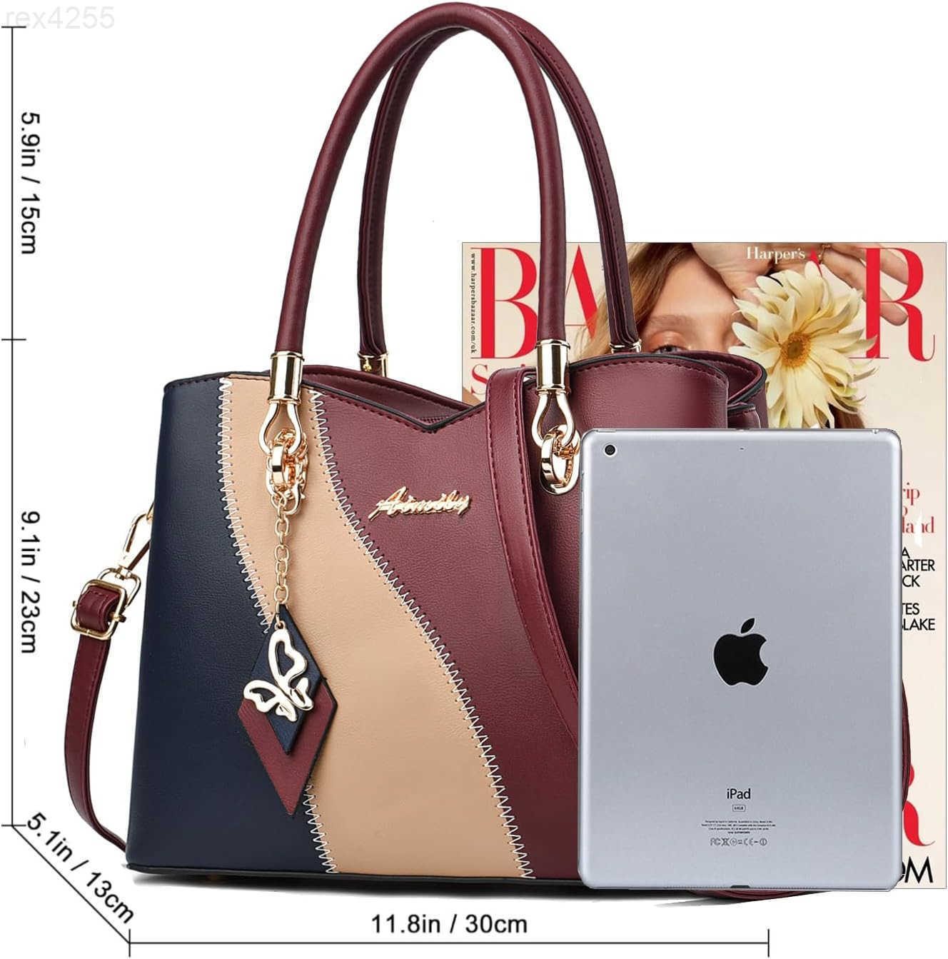 Purses and Handbags for Women Tote PU Leather Ladies Satchel Top Handle Crossbody Shoulder BagW250903