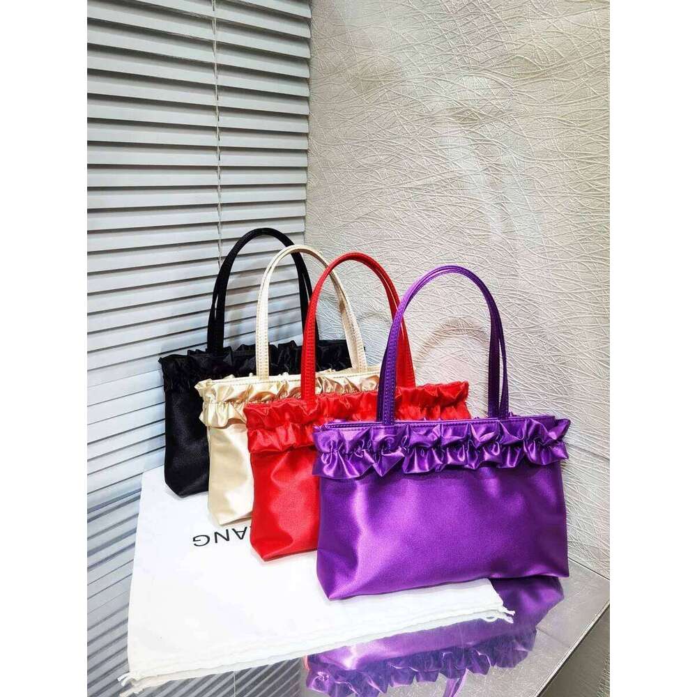 Fashion Wrinkle Women Shoulder Bag Tote Female Silk Satin Evening Prom Purse Handbag