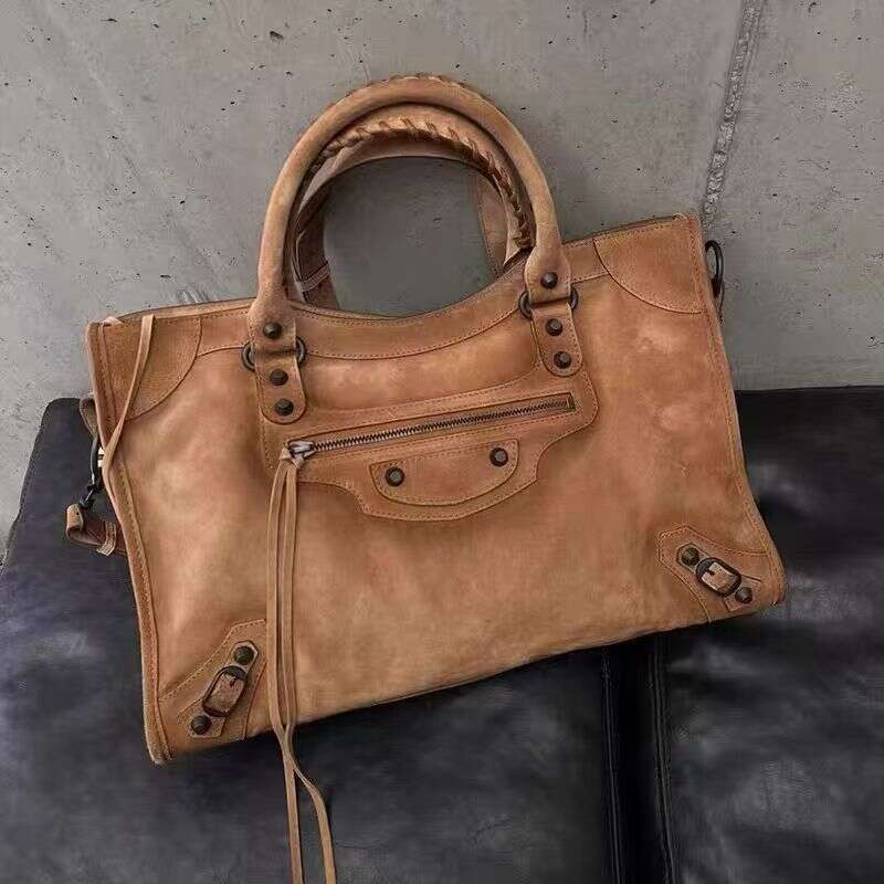 Designer Bags brand vintage suede high quality tote bag, luxury autumn winter shoulder bag, male femal large capacity handbag