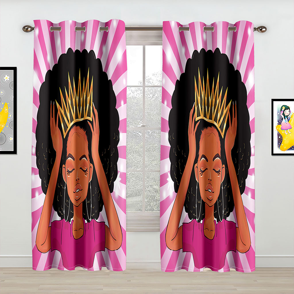 YL-37094 High-precision Customized 3D Curtain Printing Finished Landscape Wave Curtain Blackout Curtain