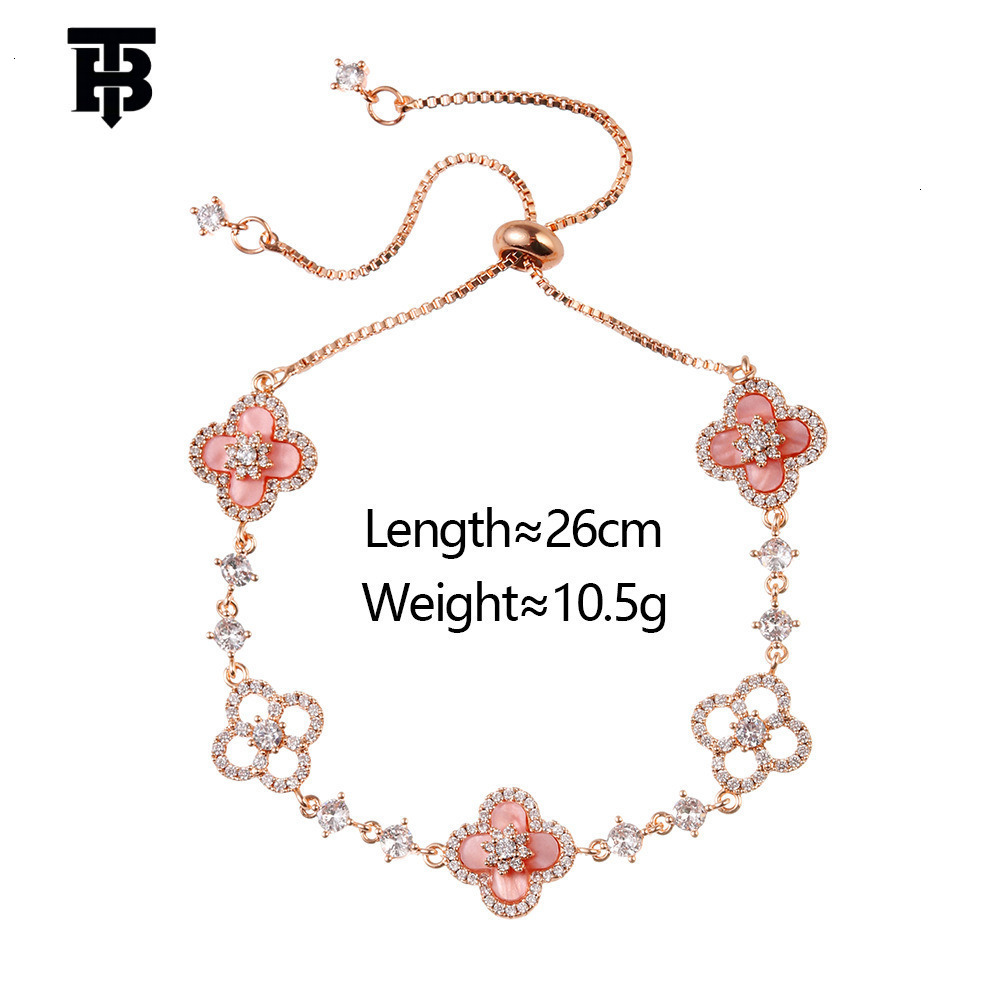 TB BHULAMTE Designer Women's Bracelet Classic Diamond Export INS Style Cross-border Copper-plated Real Gold Pull Necklace Bracelet