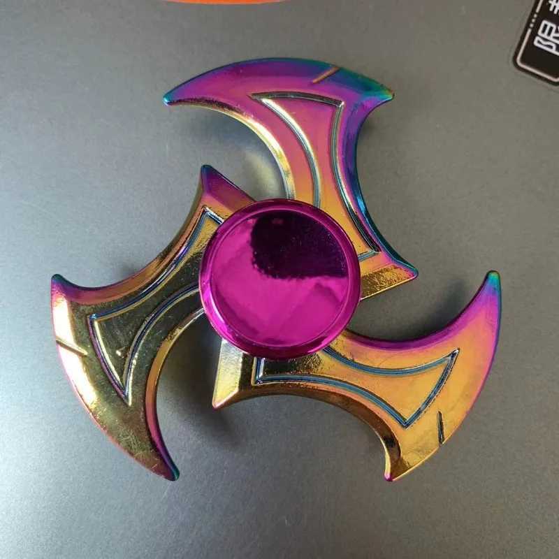 New 28 Style Colorful Metal Fidget Spinner Decompression Alloy Rainbow Hand Spinner EDC Adult Finger Stress Relief Toy Wholesale W250903