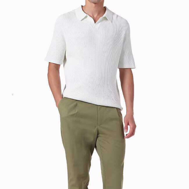 Men's 100% Cotton Polo T-Shirt Summer Street Wear Casual Plus Size Sports Shirt Solid Pattern Design