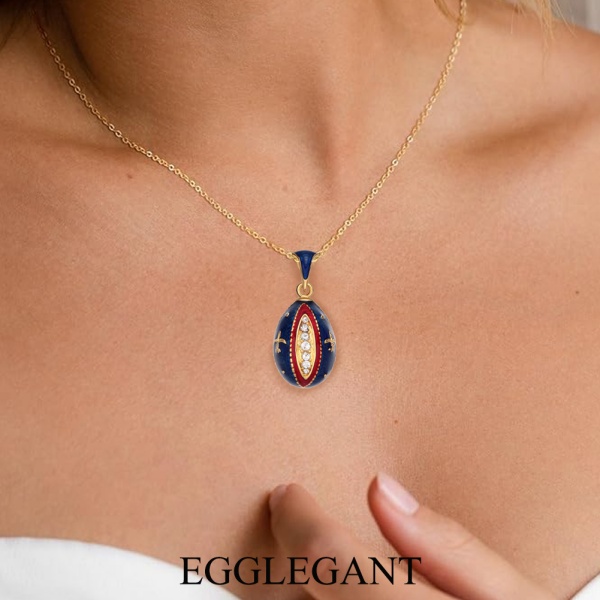 Necklace & pendant Multi-colored enamel iris pendant EL22-7