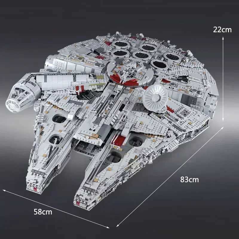 In Stock The Large Millennium Ship Falcon Building Blocks Bricks Compatible 75192 05132 Toys For Kids Birthday Christmas GiftsXJ250903
