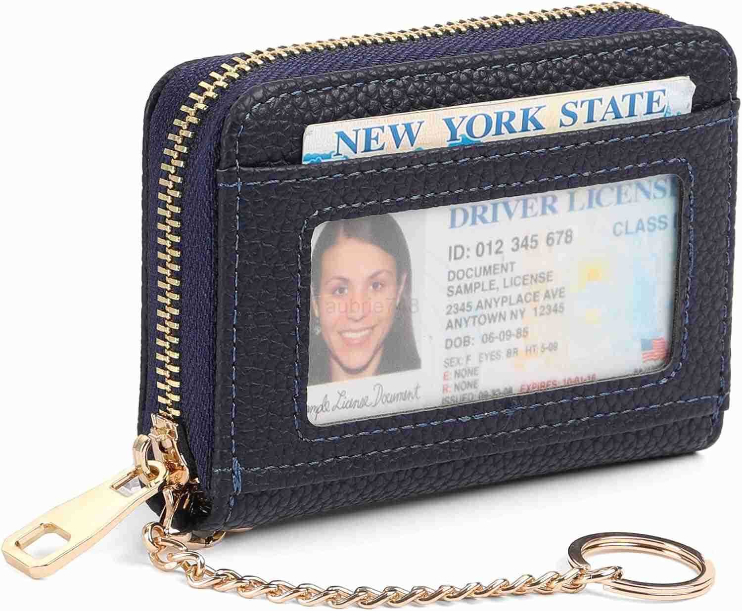 Leather Wallet Women RFID Blocking Small Compact Wallets CARD Holder with ID WindowZ250911