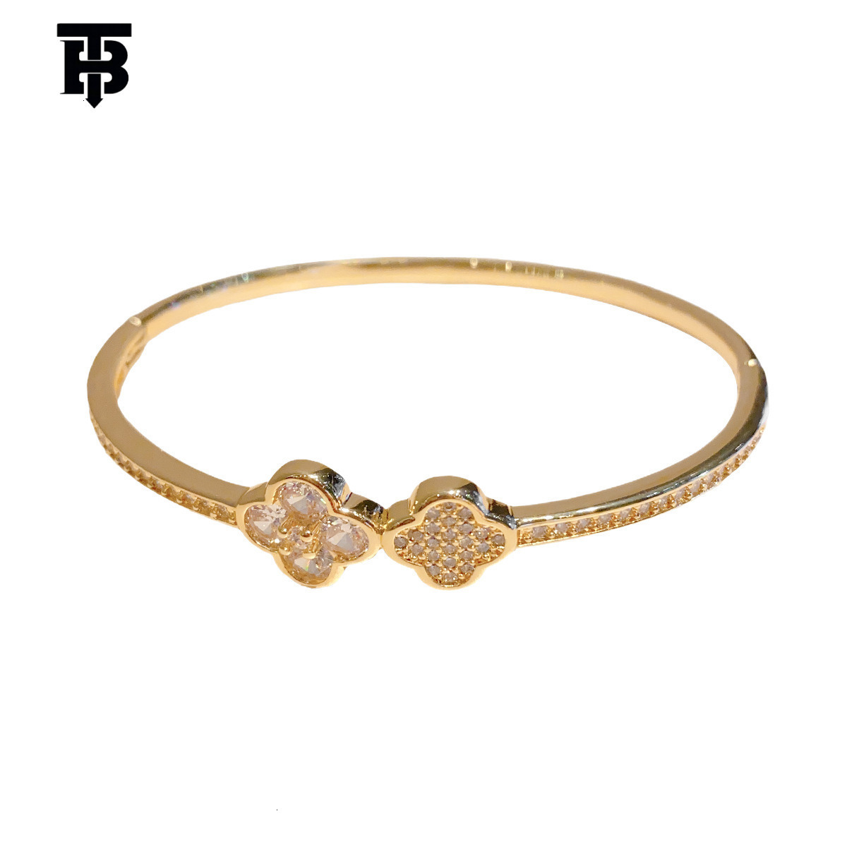 TB BHULAMTE New Designer Diamond-encrusted Bracelet Features A Niche Design High-end All-diamond Outdoor Fashion Classic Bracelet And Women's Jew