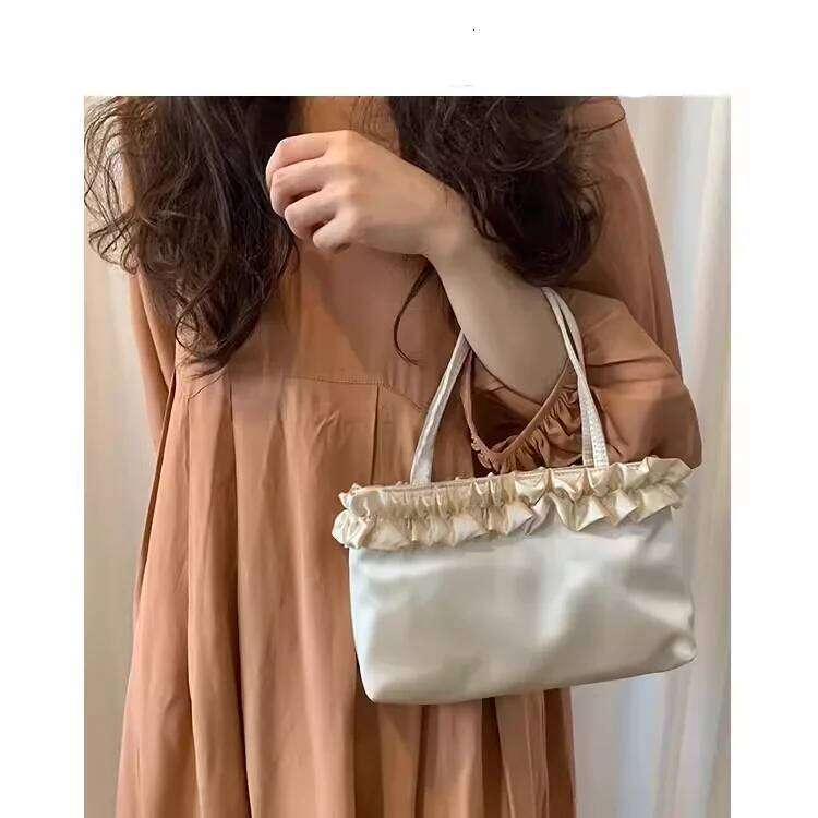 Fashion Wrinkle Women Shoulder Bag Tote Female Silk Satin Evening Prom Purse Handbag