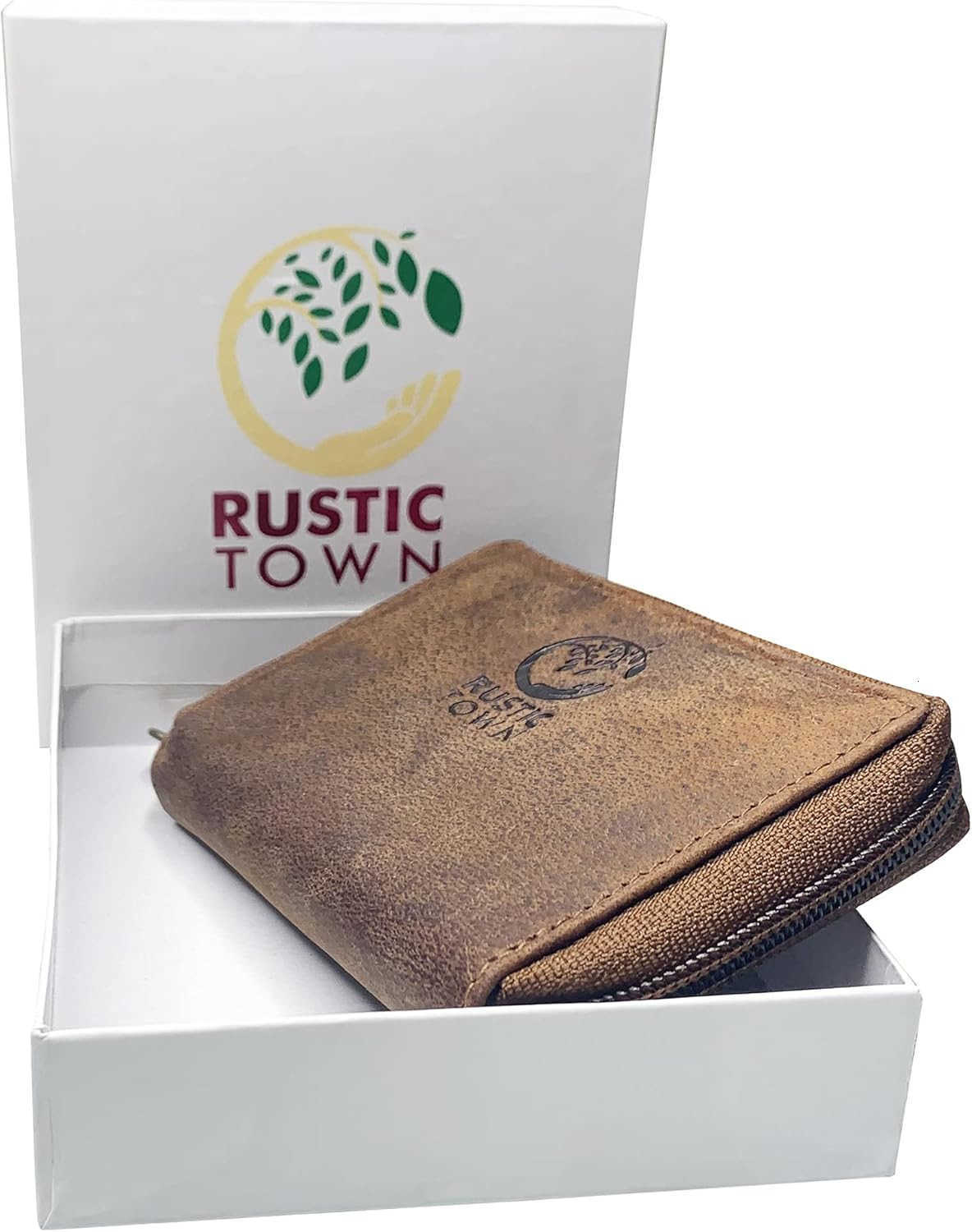 Leather Key Holder Case Zippered Key Organizer Wallet with 8 Hooks for Keys Cash Card Gift for Men Women M250904