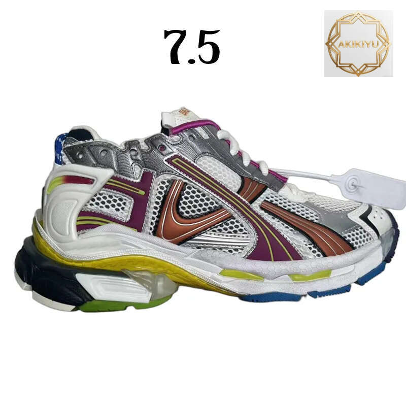 AKIKIYU Designer Casual Shoes Runner 7.0 7.5 Track 3.0 Men Women Paris Triple White Black Pink Grey Beige Sneakers Gomma Leather Nylon Printed Platfor