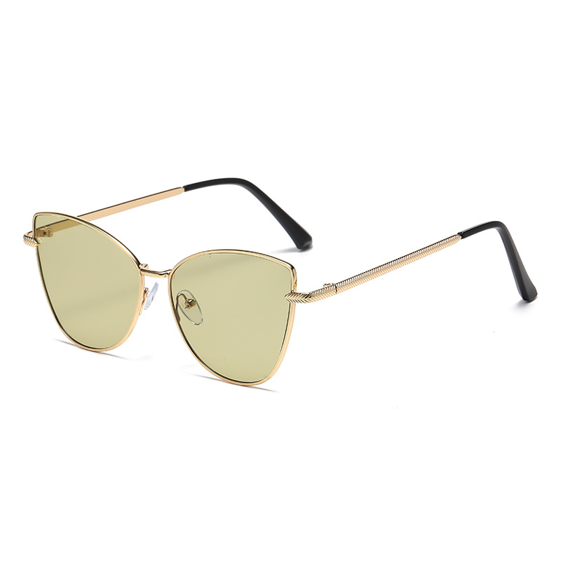 New Elegant Versatile Butterfly shaped Cat eye Sunglasses for Women Stylish Metal framed European and American inspired Sunwear